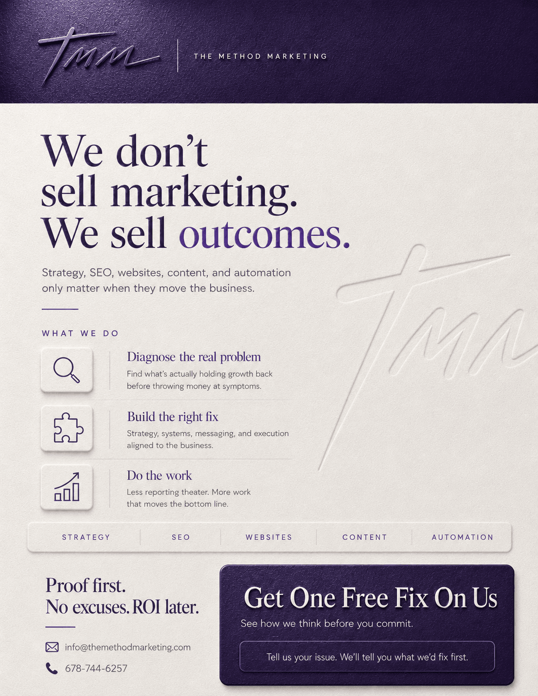 Sell sheet